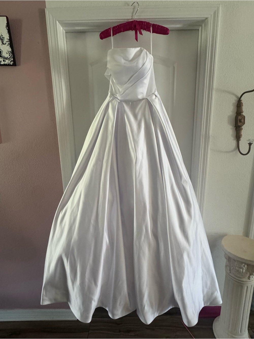 Kathryn Elizabeth "Teddy" Strapless Ruched Satin Ballgown